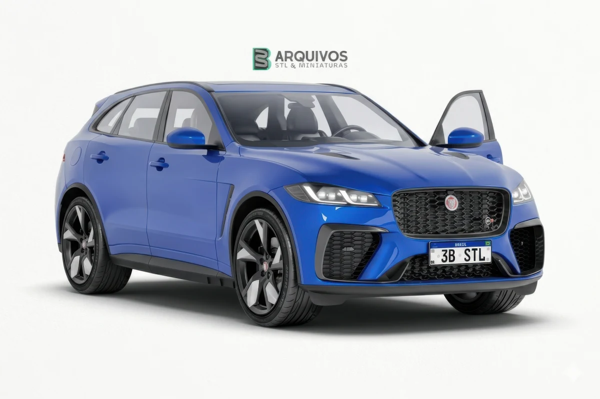 Modelo 3D STL - Jaguar F-Pace SVR 2023 — foto 4